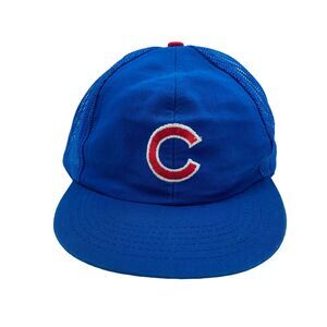 VTG Chicago Cubs MLB Twins Enterprise Trucker Cap Hat Size XS